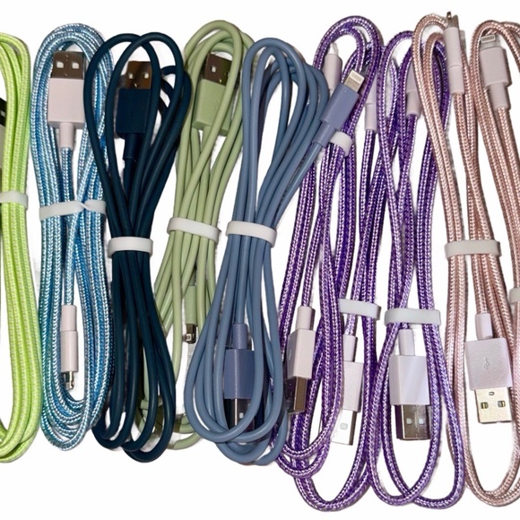 SOLD - Lot Of 12 USB Lightning Charger Cable (Apple MFi Certified) 3' and 6' New - Picture 2 of 6